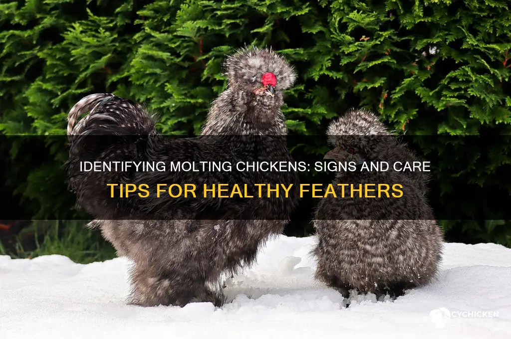 how to tell if a chicken is molting