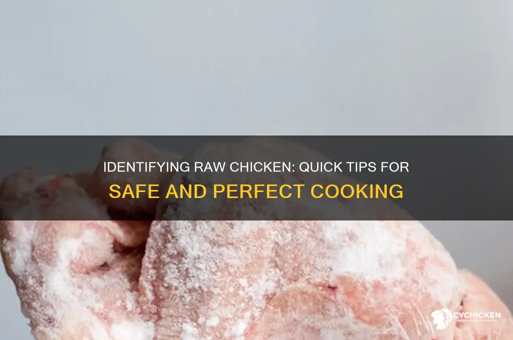 how to tell if a chicken is raw
