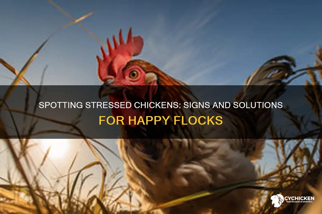 how to tell if a chicken is stressed