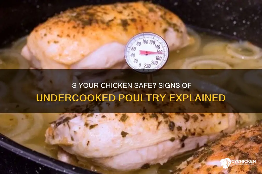 how to tell if a chicken is undercooked