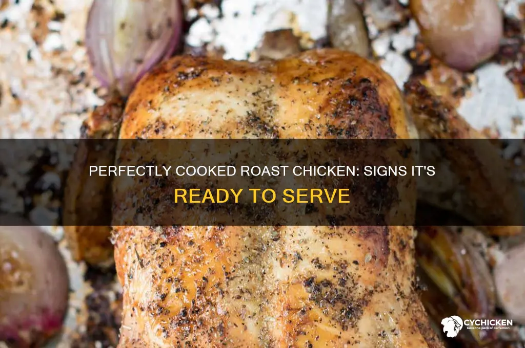 how to tell if a roast chicken is cooked
