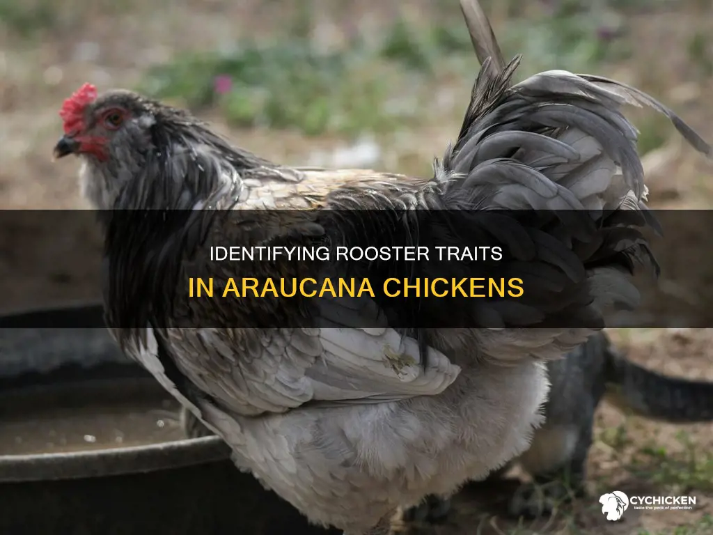 how to tell if an araucana chicken is a rooster
