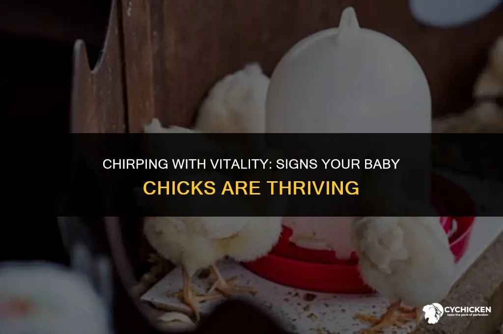 how to tell if baby chicks are healthy