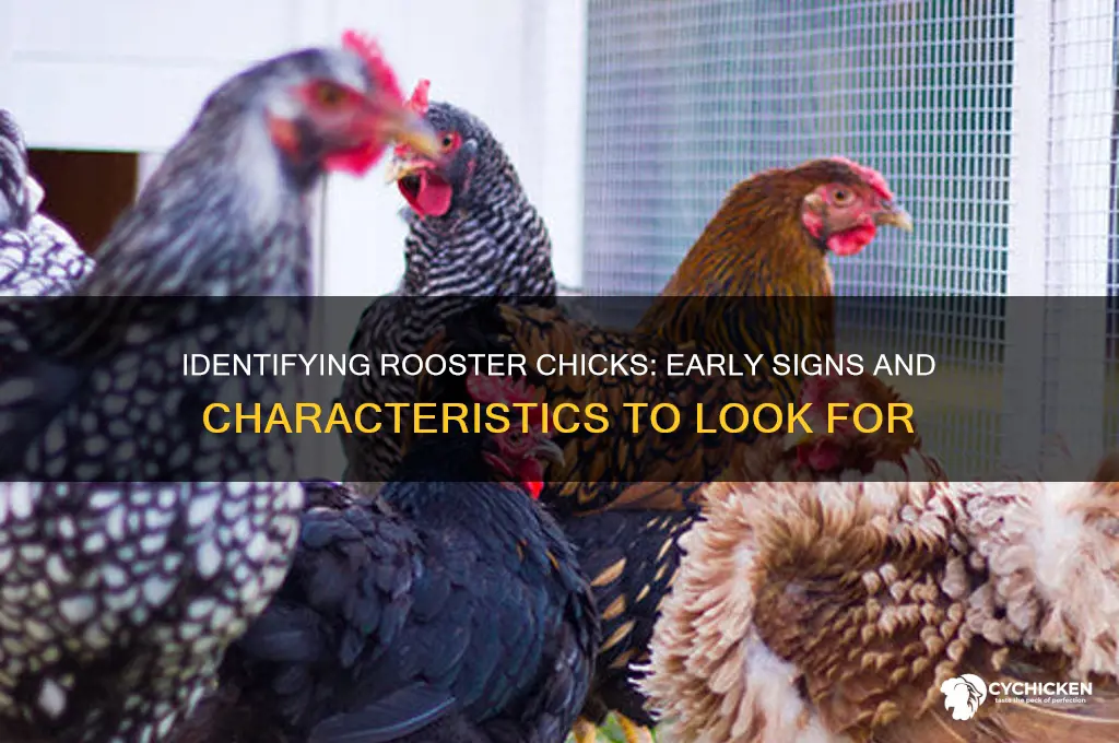 how to tell if chick is a rooster