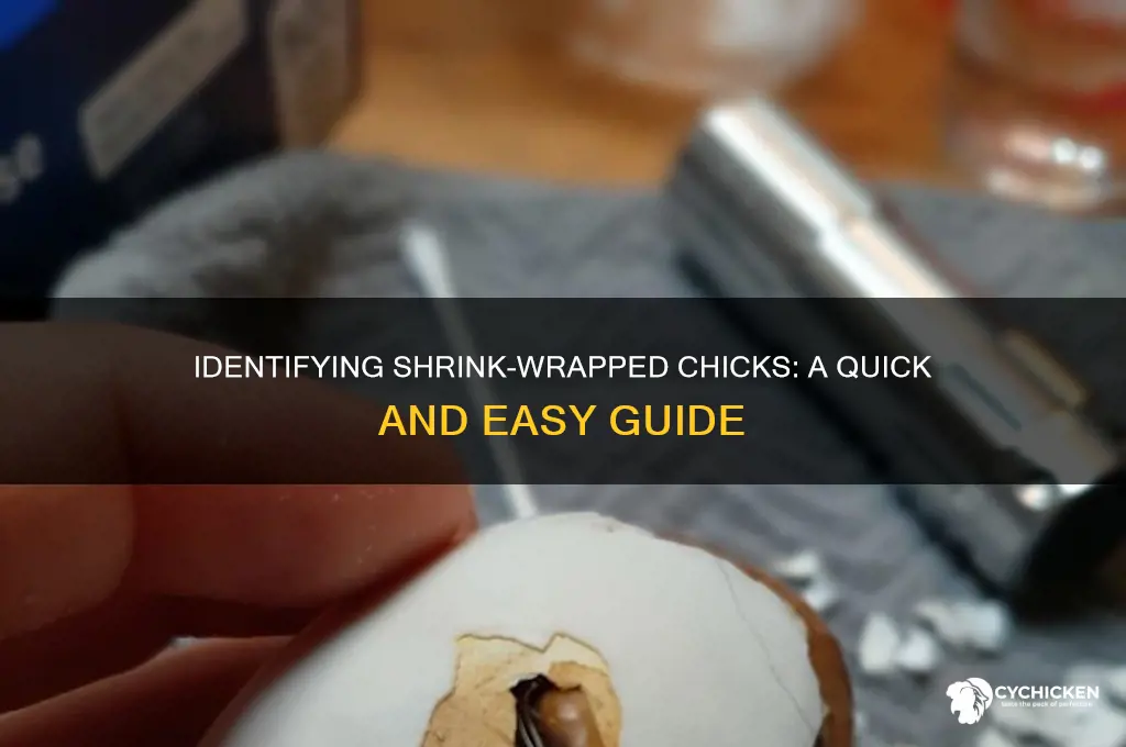 how to tell if chick is shrink wrapped