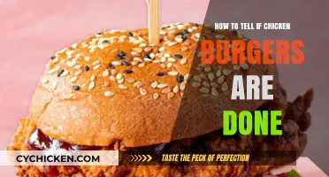 Perfectly Cooked Chicken Burgers: Signs They're Done and Ready to Eat