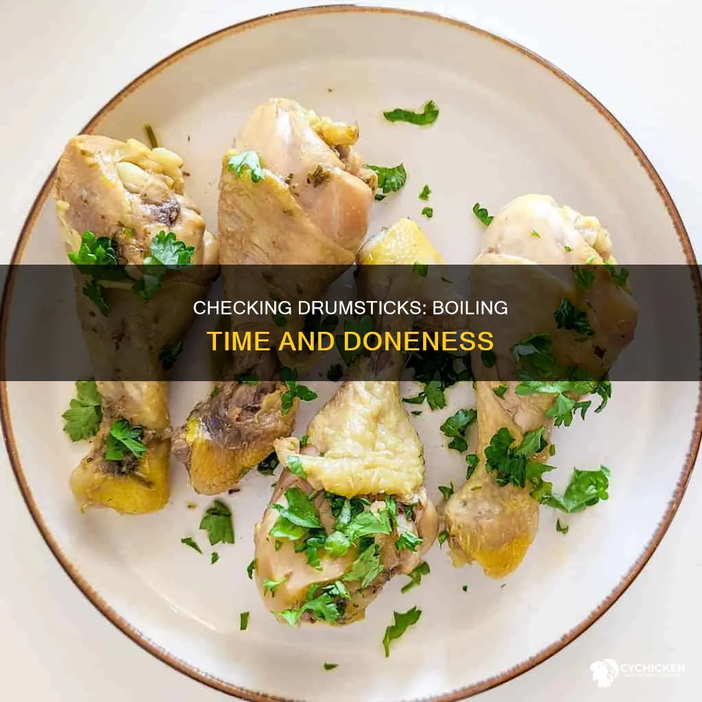 how to tell if chicken drumsticks are done boiling