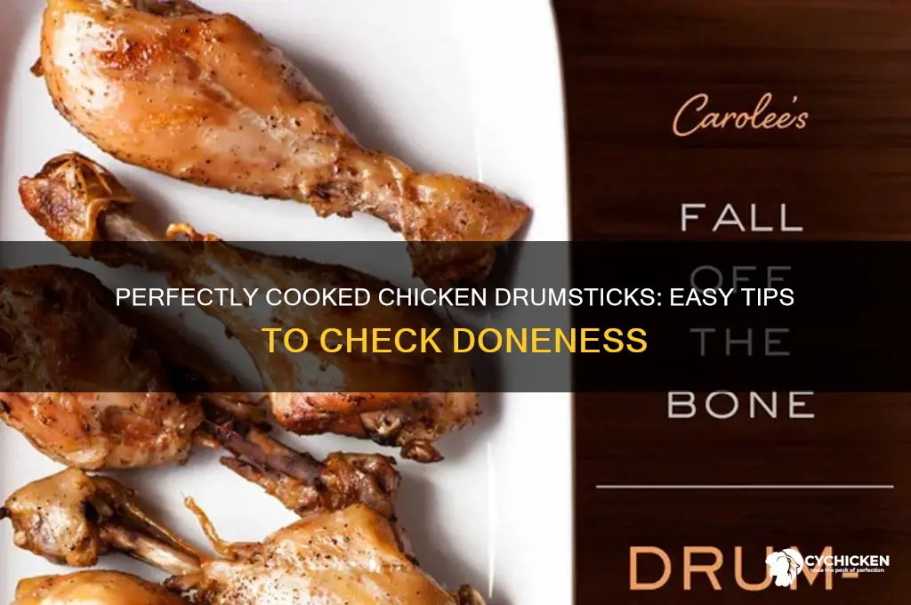 how to tell if chicken drumsticks are done