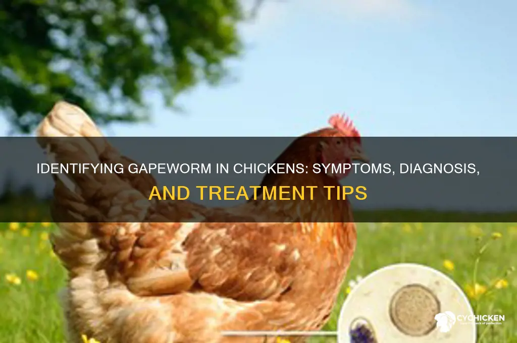 how to tell if chicken has gapeworm