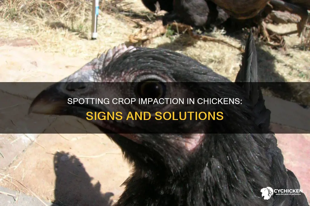 how to tell if chicken has impacted crop