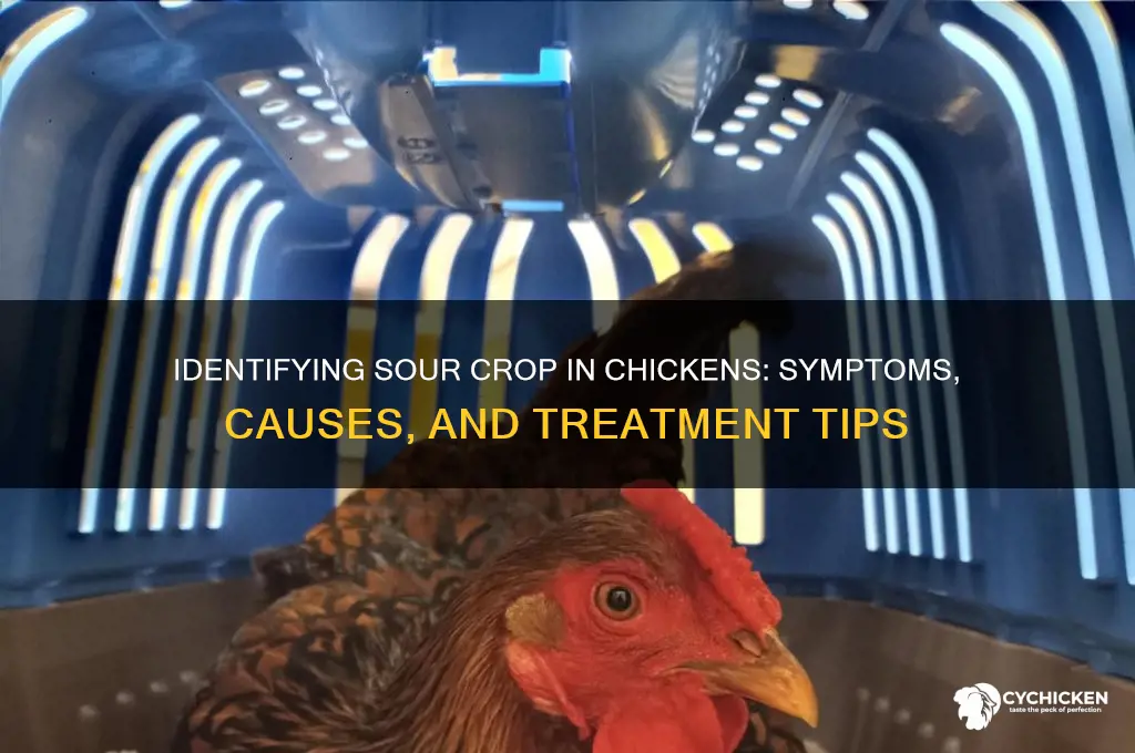 how to tell if chicken has sour crop