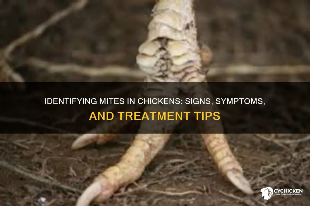 how to tell if chicken have mites