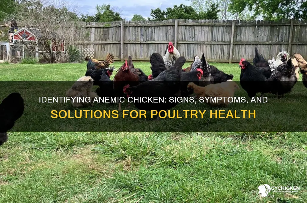how to tell if chicken is anemic