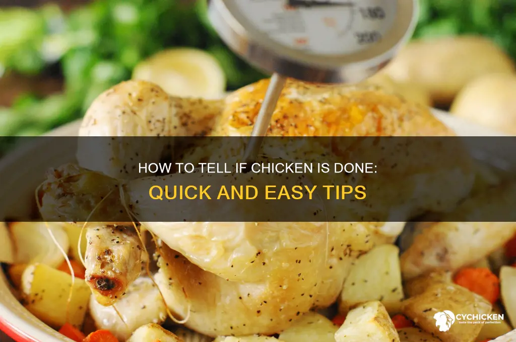 how to tell if chicken is d