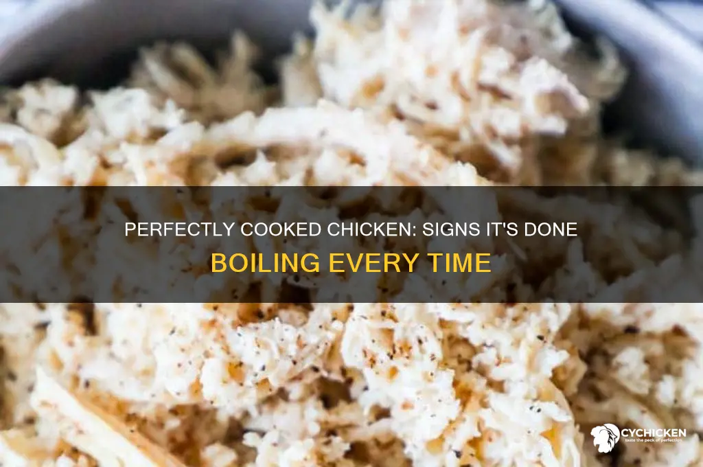 how to tell if chicken is done boiling