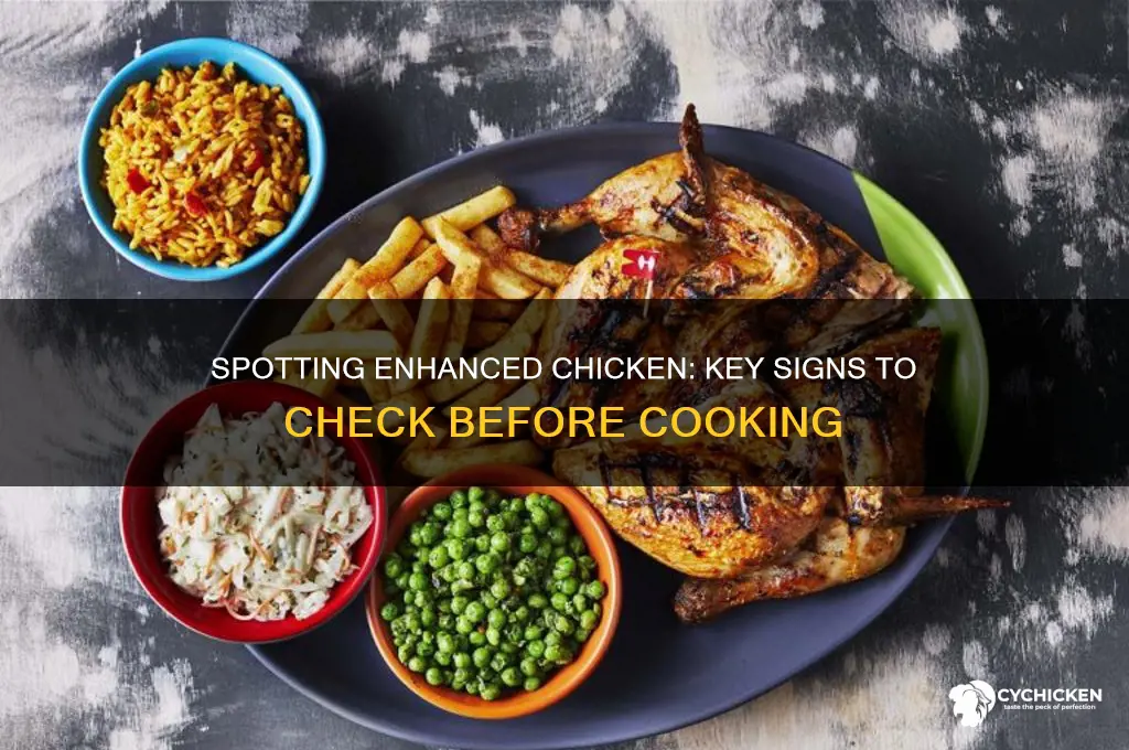 how to tell if chicken is enhanced