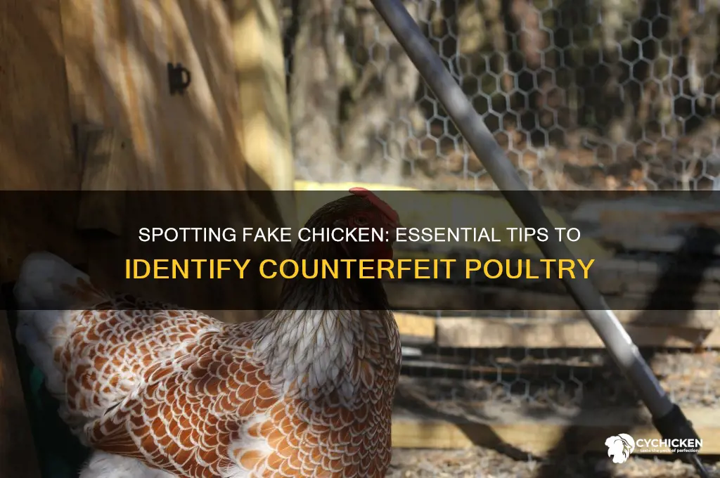 how to tell if chicken is fake