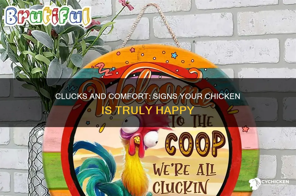 how to tell if chicken is happy