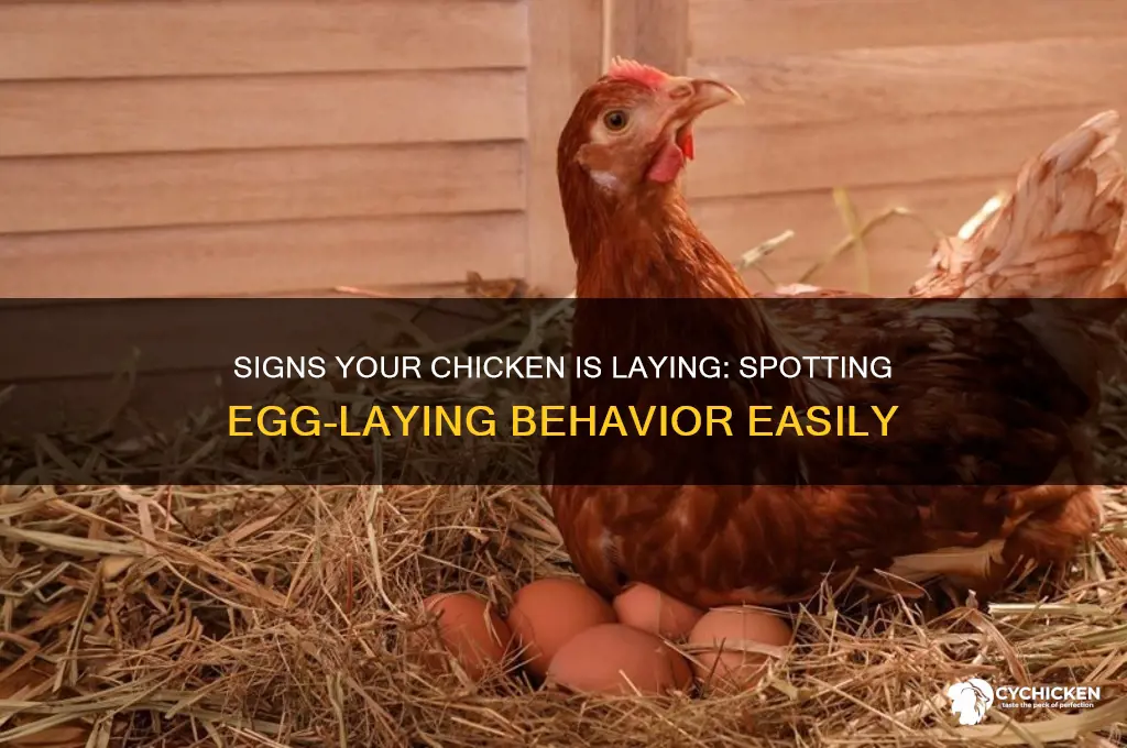 how to tell if chicken is laying