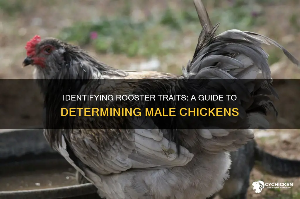 how to tell if chicken is male