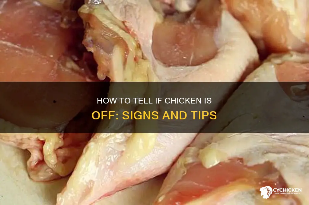 how to tell if chicken is off