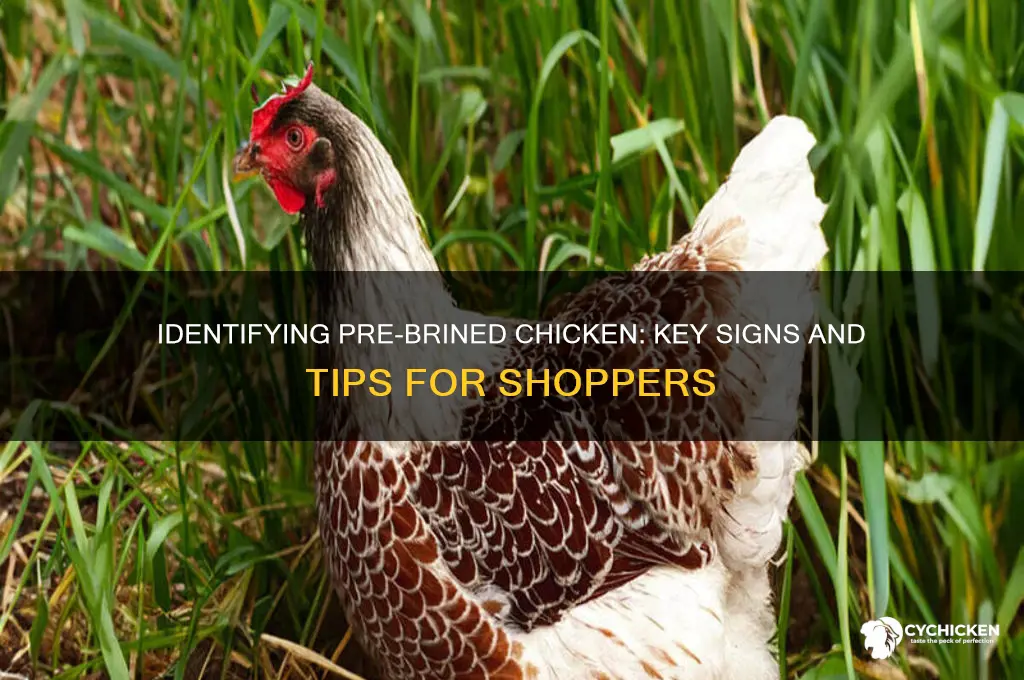 how to tell if chicken is pre brined