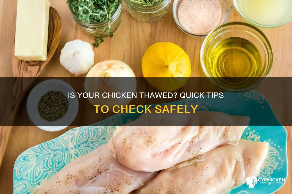 how to tell if chicken is thawed out