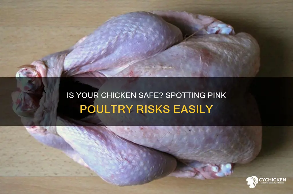 how to tell if chicken is too pink