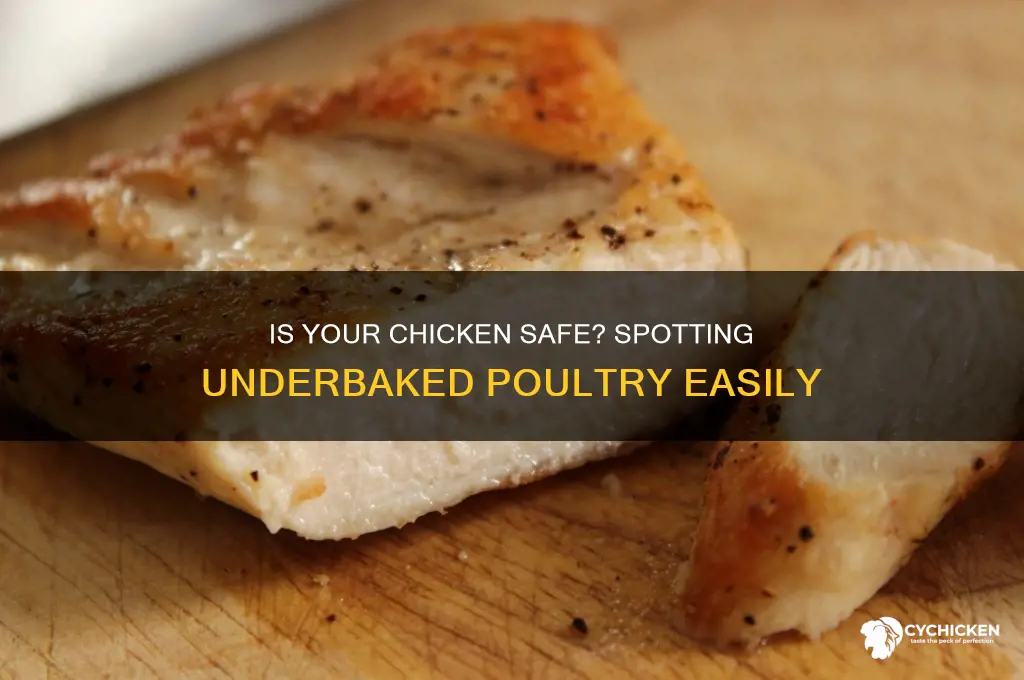 how to tell if chicken is underbaked