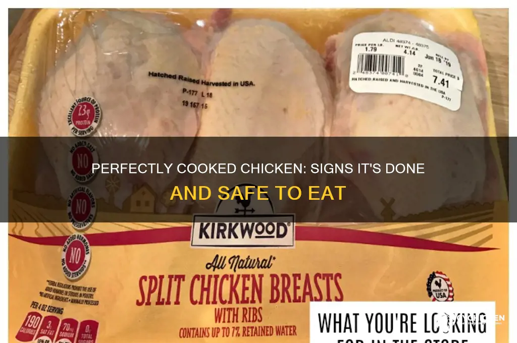 how to tell if chicken isd done