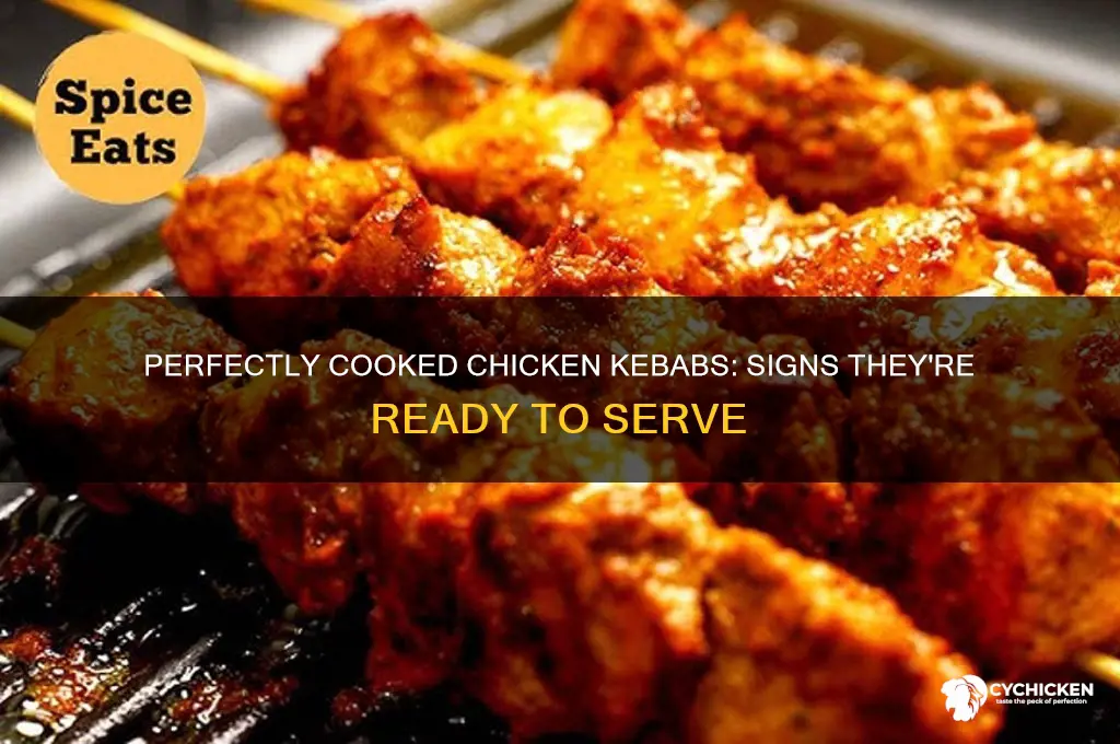 how to tell if chicken kebabs are done