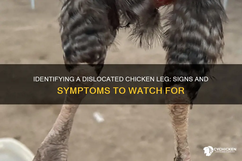 how to tell if chicken leg is dislocated