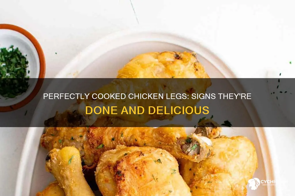 how to tell if chicken leg is done