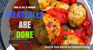 Perfectly Cooked Chicken Meatballs: Signs They're Ready to Serve