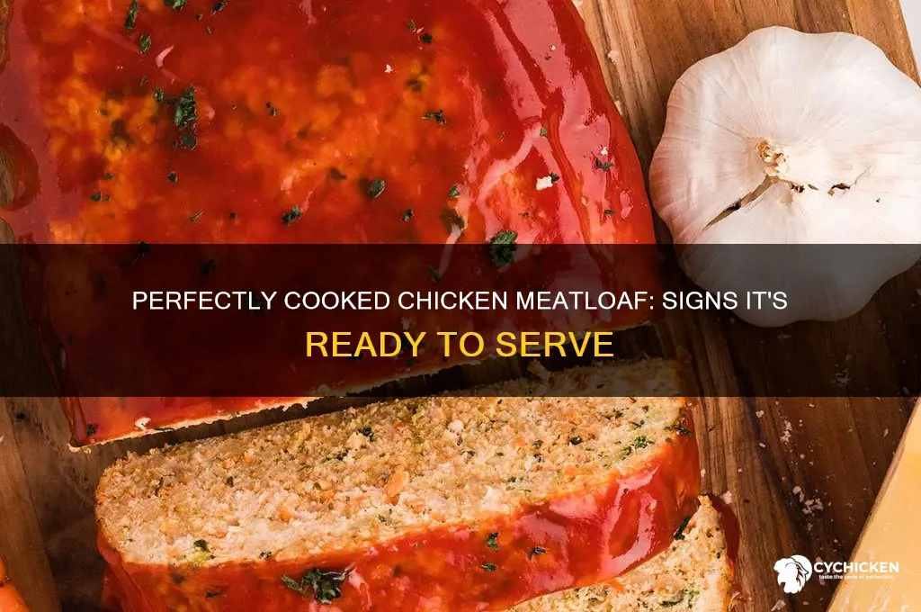 how to tell if chicken meatloaf is done