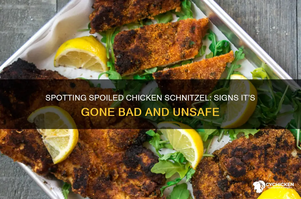 how to tell if chicken schnitzel is off