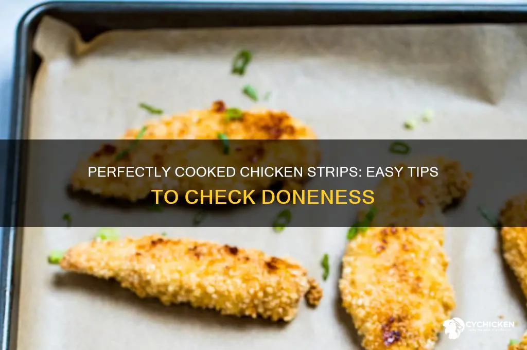 how to tell if chicken strips are done