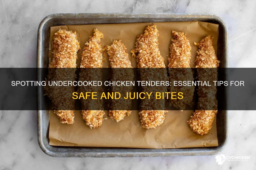 how to tell if chicken tenders are undercooked