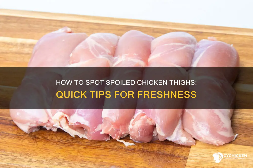 how to tell if chicken thigh is off