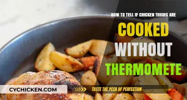 Perfectly Cooked Chicken Thighs: Visual and Textural Cues to Check Doneness