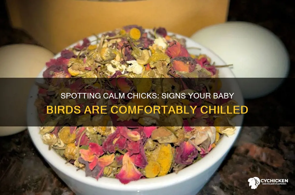 how to tell if chicks are chilled