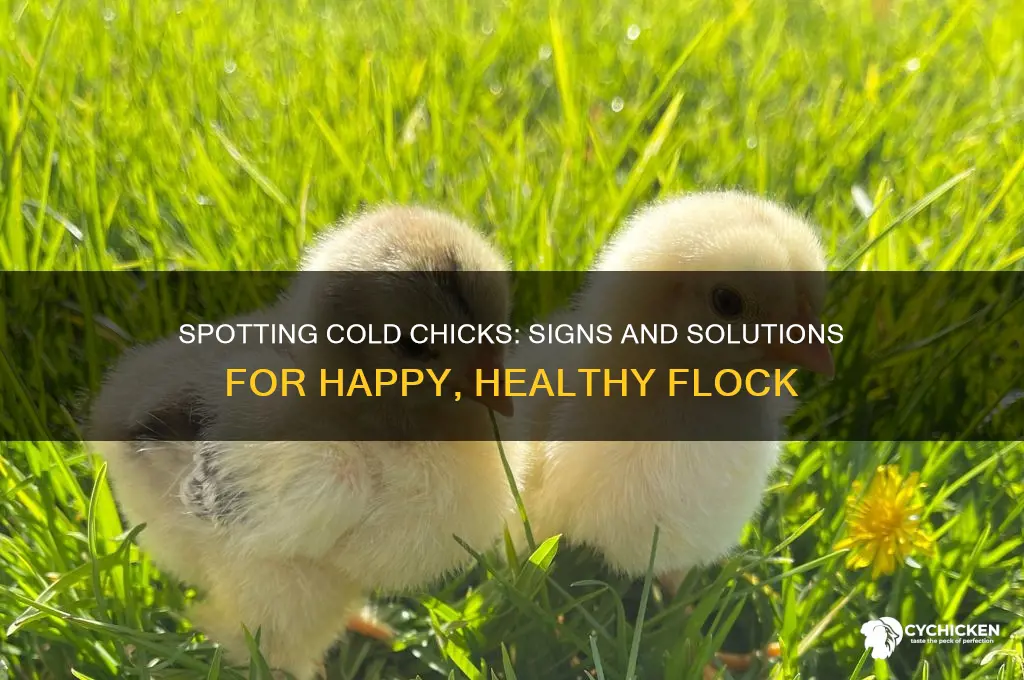 how to tell if chicks are cold