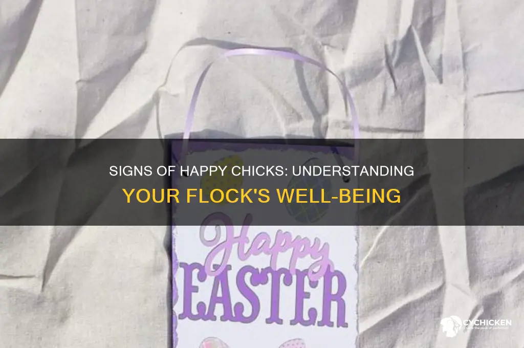 how to tell if chicks are happy