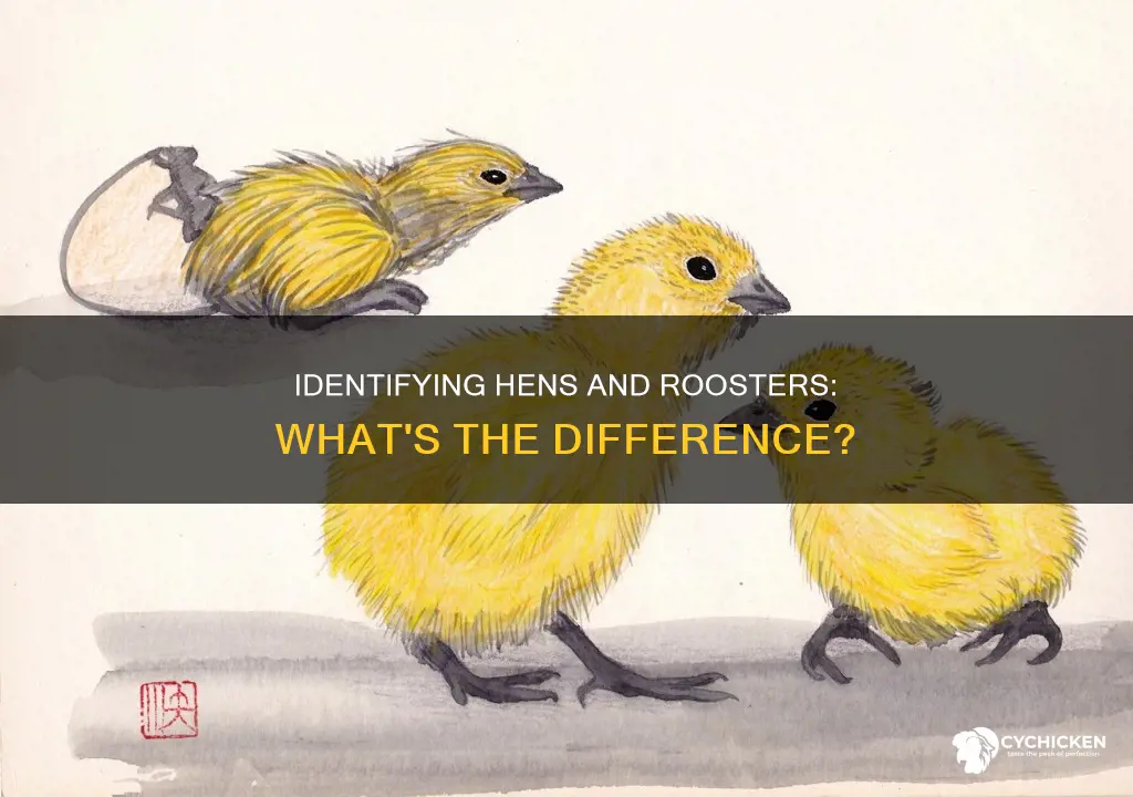 how to tell if chicks are hens or roosters