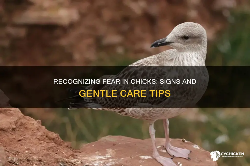 how to tell if chicks are scared