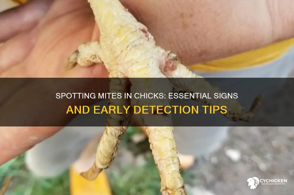 how to tell if chicks have mites