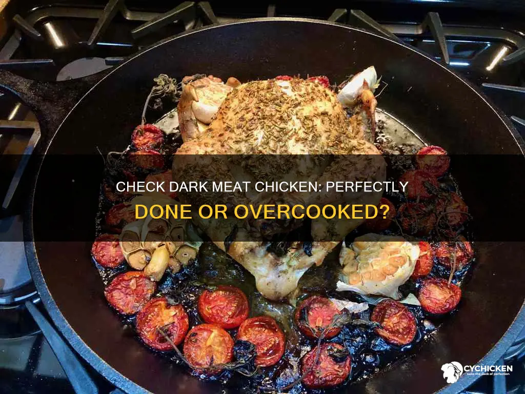 how to tell if dark meat chicken is done