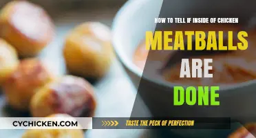 Checking Chicken Meatballs: What Color Means They're Done
