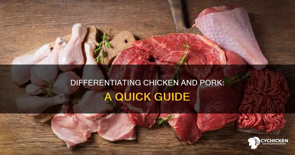 how to tell if meat is chicken or pork