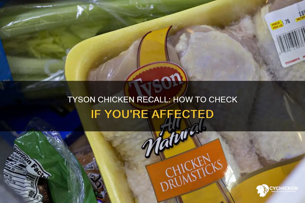 how to tell if my tyson chicken is recalled